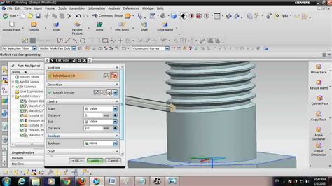 creating tube in nx at junction box|nx pro tutorial pdf.